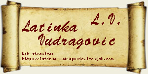 Latinka Vudragović vizit kartica